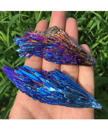 Home Decoration Natural Crystal 1 Piece of 30g Quartz Crystal Rainbow Titanium Cluster SpecimenPower Stone Crystal - Buy Online on SooperMarket.com