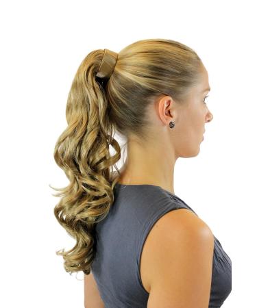 Wig Me Up Hair Part Braid Ponytail - 45cm Curly Dark Blonde & Light Curly Styles - International Shipping Available - Buy Online on SooperMarket.com