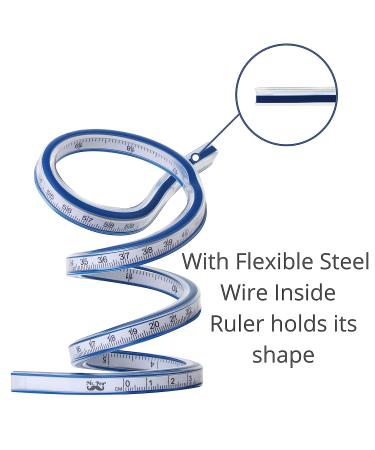 Mr. Pen- Ruler  Flexible Curve Ruler  24 Inch Ruler  Rulers for Drawing and Sewing  Curve Ruler  Curved Ruler  Bendable Ruler  Flexible Curve Template  Flexi Curve  Flexible Ruler for Engineering - Buy Online on SooperMarket.com