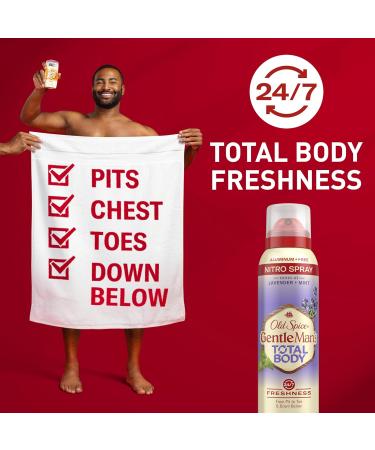 Old Spice Whole Body Deodorant for Men Total Body Deodorant Lavender + Mint Aluminum Free Deodorant Spray for 24/7 Freshness // Dermatologist Tested Whole Body Deodorant 3.5 oz - Buy Online on SooperMarket.com