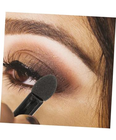 FOYTOKI 100pcs Mini Eyeshadow Swab Concealer Brush Mini Lip Brush Makeup Wand Lip Balm Black Milky Cotton - Buy Online on SooperMarket.com