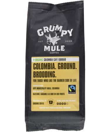 Grumpy Mule Organic Colombia Caf Equidad Ground Coffee with tastes of Hazelnut Caramel & a hint of Red Fruits 227 g Colombia Caf Equidad 227 g (Pack of 1) 1
