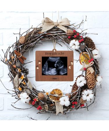 Creawoo 2023 Tiny Miracle Sonogram Picture Frame - Baby's First Christmas Gift for Expecting Parents and Grandparents - Buy Online on SooperMarket.com