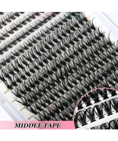 HxyGogo Wispy Cluster Lashes DIY Kit | Natural Look 8-16MM D Curl Individual Lashes | 280 pcs Reusable at Home Fluffy Extensions - Buy Online on SooperMarket.com