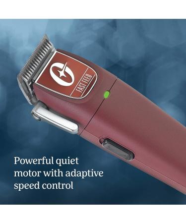 Oster Professional Cordless Hair Clippers Set - Fast Feed Burgundy 9 Piece for Barbers & Hair Cutting - Buy Online on SooperMarket.com