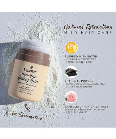 Natural Dry Shampoo Powder for Dark Hair | Travel Size Non-Aerosol Dry Shampoo for Women (12g/0.42 Oz - Buy Online on SooperMarket.com