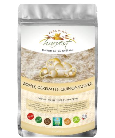 UHTCO Peruvian Harvest Raw Sprouted Quinoa Powder 250g | The best from Peru for the world | ORGANIC