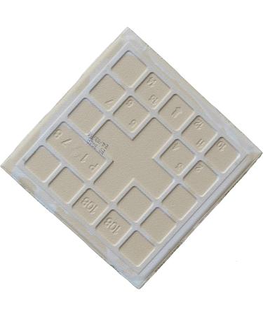 12 Ceramic White Tiles 4 1/4 x 4 1/4 with Cork Backing Pads for Coaster Making and Painting Projects - Ideal for Alcohol Ink and Acrylic Pouring - DIY Craft Supplies - Buy Online on SooperMarket.com