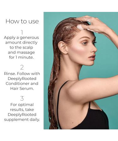 Hush & Hush DeeplyRooted Shampoo - Sulfate Free Exfoliating Formula for Thin Brittle & Aging Hair - 200ml/6.8 Fl Oz - International Shipping Available - Buy Online on SooperMarket.com
