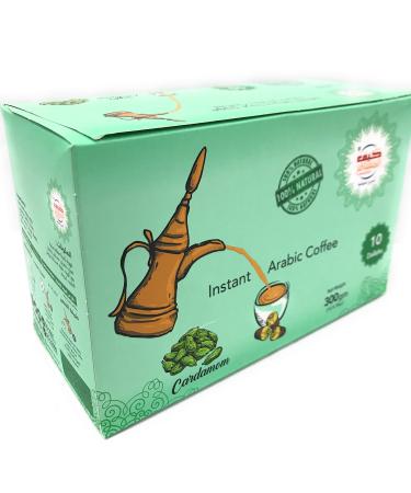 Kif Almosafer Instant Arabic Coffee Cardamom Flavor 300 Gram (10x30grams) (Cardamom)