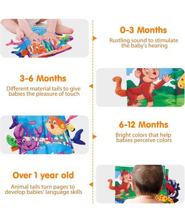 Fnsel Baby Book - 2-Piece 3D Fabric Toy Set for 0-12 Months | Crackling Feeling Book & Quiet Book Gift for Girls - Buy Online on SooperMarket.com