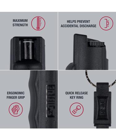 SABRE Pepper Spray 3-Pack: Maximum Police Strength OC Spray with Quick Release Keychain, Finger Grip for Accuracy, 25 Bursts, Multi Color - Easy to Carry and Use - Buy Online on SooperMarket.com