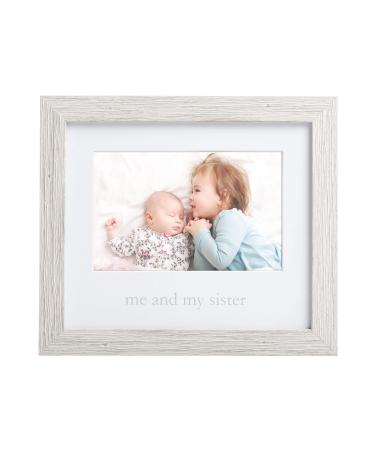 Kate & Milo Rustic Me & My Sister Frame, Sibling Gifts, Little or Big Sister Gift, Gender-Neutral Nursery Decor, Baby Keepsake Photo Frame Rustic Me and My Sister Frame