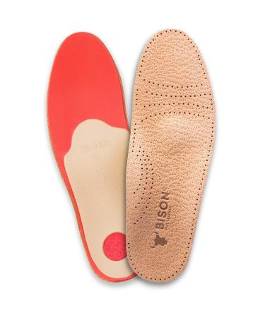 ORTRI Orthopedic leather insoles against SHOCK ABSORBER latex foam/size 43