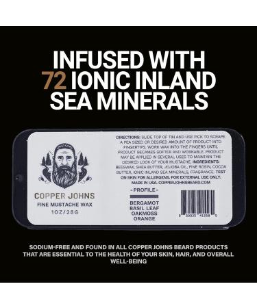 Mustache Wax | Strong Hold & All-Day Style | Beeswax Jojoba Oil & Sea Minerals | The Hunt | Ships Worldwide | 1oz - Buy Online on SooperMarket.com