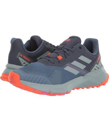 adidas Women's Terrex Soulstrides Trail Running Shoe 11 - Wonder Steel/Magic Grey/Impact Orange - Buy Online on SooperMarket.com