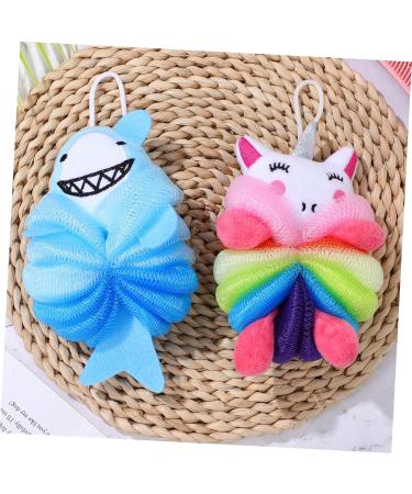 Buy Gatuida 2pcs Soft Body Bath Flower Shower Sponge - Cartoon & Mermaid Design - Ideal Bath Scrubber for Women - Comfortable & Fun Shower Experience - Buy Online on SooperMarket.com