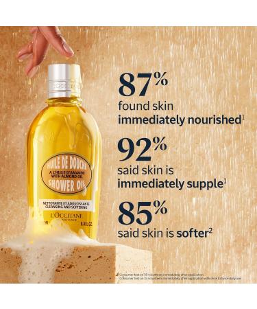 L'Occitane Almond Skin Softening Trio - Best Holiday Gift Set | Cleansing Shower Oil Moisturizing Milk Hand Cream - Shop Now for International Shipping - Buy Online on SooperMarket.com