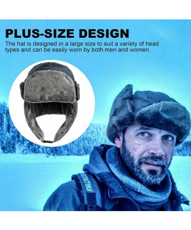 Neamou Warm Winter Hats for Hunting & Outdoor Activities | Coldfoot Tapper Hats with Ear Flaps | Navy Blue Ear Care Hats for Skiing Cycling & More - Buy Online on SooperMarket.com
