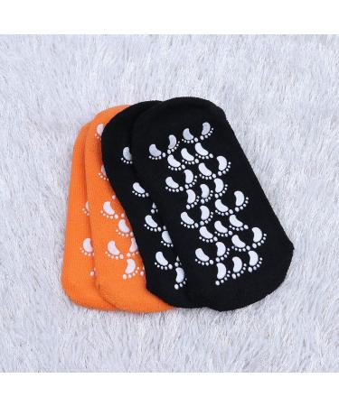 Minkissy Moisturizing Heel Cuff Socks | Slipproof Gel Spa Socks for Men - 2 Pairs - Buy Online on SooperMarket.com
