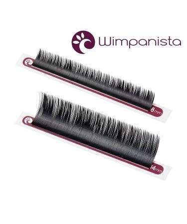 Premium Silk Eyelashes - Individual C Curl Extensions 0.15mm | 8-14mm Lengths | 16 Strips by Wimpanista - International Shipping Available - Buy Online on SooperMarket.com