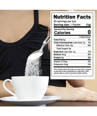 Sweet Nature Stevia Sweetener Powder - All Natural, Kosher, Gluten and Sugar Free - 100 Packets - Buy Online on SooperMarket.com