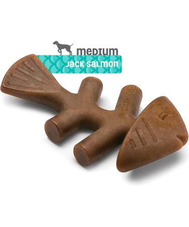 Benebone Fishbone Dog Chew Toy | Made in USA | Brown Medium Toy for Aggressive Chewers - Buy Online on SooperMarket.com