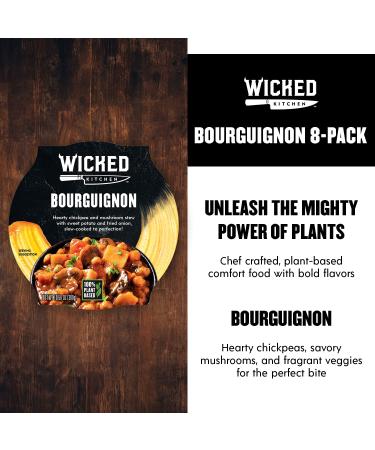 Wicked Kitchen Bourguignon 8-Pack: Vegan & Dairy-Free Ready to Eat Meals - Microwaveable Plant-Based Stew - GMO-Free & Instant - Buy Online on SooperMarket.com