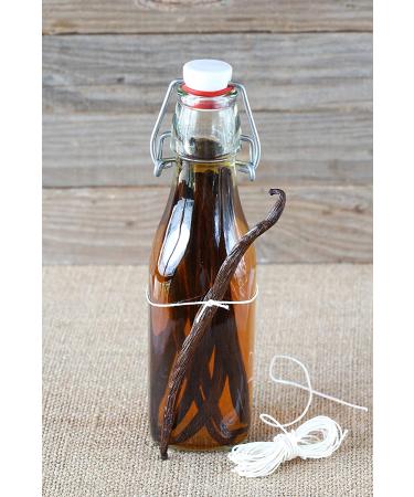Vanilla Beans - Grade B Pods for Baking, Brewing, Cooking - (Tahitian) 10 Count - Buy Online on SooperMarket.com
