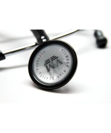 New Professional One Sided Cardiology Stethoscope Black Vilmark B