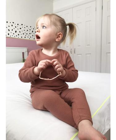 DreamBuy Ribbed Pyjama/Tracksuit/Loungewear in 20 Colors - Unisex Boys and Girls Pyjamas for Kids 6-7 Years - Leather Pink - Buy Online on SooperMarket.com