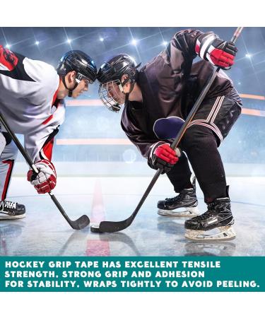 JORTMRD Ice Hockey Tape - Anti-Slip Handle Band for Hockey Sticks & Bats (2.5cm x 25m) - Black & Red - International Shipping Available - Buy Online on SooperMarket.com