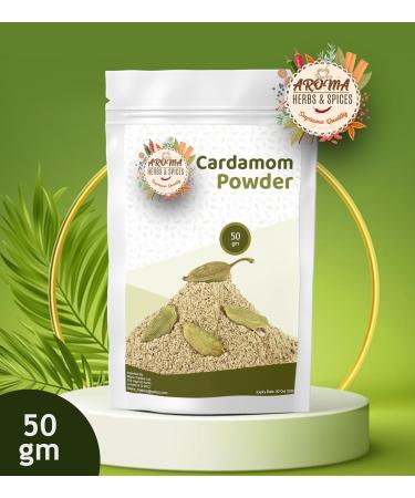 Cardamom Powder | Ground Cardamom | 50g | Elaichi Powder |100% Natural | Premium Quality | All Natural | Vegan | Non-GMO (50 Gram) - Buy Online on SooperMarket.com