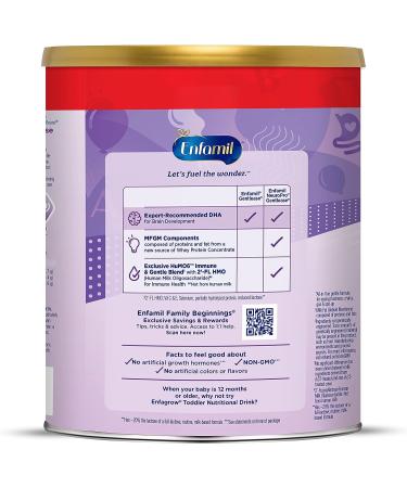 Enfamil NeuroPro Gentlease Baby Formula - 27.4 Oz Powder Can | Infant Nutrition with DHA for Brain & Immune Support | Proven to Reduce Fussiness, Gas & Spit-up - Buy Online on SooperMarket.com