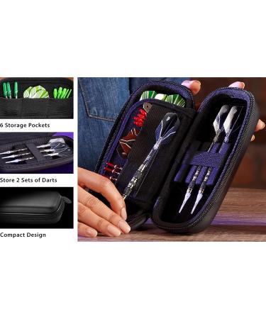 Casemaster Sentry Dart Case - Slim EVA Shell for Steel and Soft Tip Darts - Holds 6 Darts with Built-in Storage - Black - Buy Online on SooperMarket.com