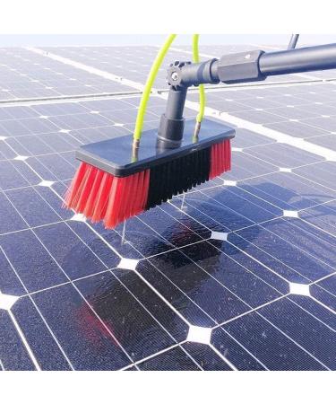 photovoltaic cleaner window cleaning pole 4-12M Water/Hose Fed Pole Cleaning Brush Equipment Window Cleaning Brush Equipment Photovoltaic Panel Cleaning 30cm Brush Head 7m 55cm Brush Head 11M/36FT