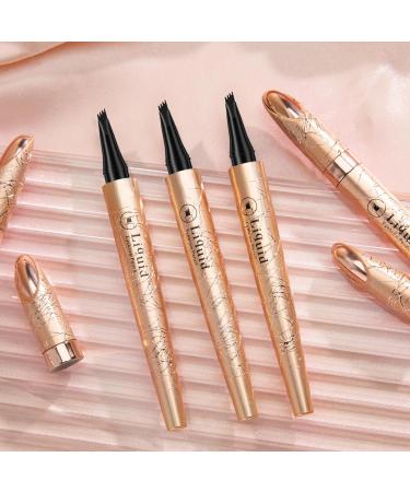 Waterproof Eyebrow Pencil | Long-Lasting & Quick-Drying | B-Hell-Brown - Effortlessly Natural Look | International Shipping Available - Buy Online on SooperMarket.com