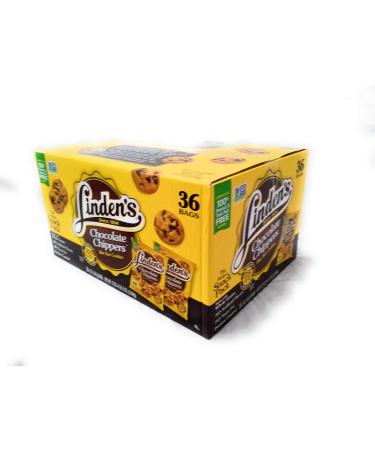 Linden's Chocolate Chippers Bite Size Cookies 36 - 2 oz Total 72oz