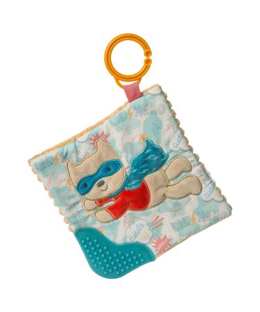 Mary Meyer Crinkle Teether Toy with Baby Paper and Squeaker  6 x 6-Inches  Lil' Hero