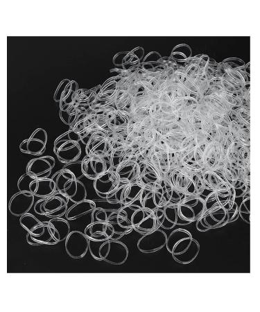 Pack of 250 Ultra Elastic Clear Braiding Bands | Mytoptrendz - Perfect Ponytail Holders for All Hair Types - Buy Online on SooperMarket.com