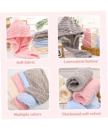 2Pcs Hair Towel Wrap - Quick Dry Microfiber Towel for Curly Hair & All Hair Types - Anti-Frizz & Button Fixing - Large 9.8x25.6 - Buy Online on SooperMarket.com