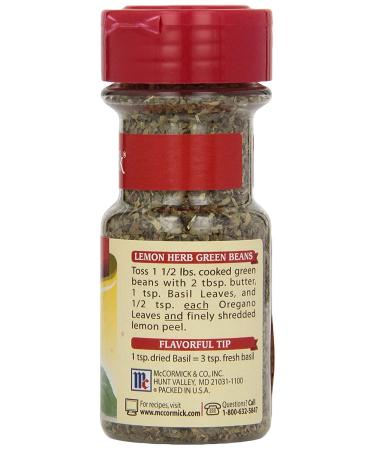 McCormick Basil Leaves - 0.62 oz: Premium Quality, Fresh and Aromatic Herb - Buy Online on SooperMarket.com