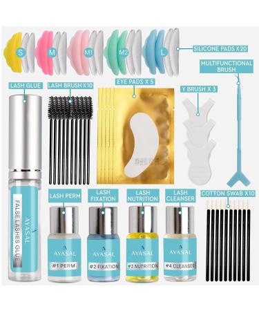 AYASAL Lash Lift Kit - 2023 Upgraded Eyelash Perm for 6 Weeks | Professional Semi-Permanent Eyelash Kit for Salon & Home Use - Buy Online on SooperMarket.com