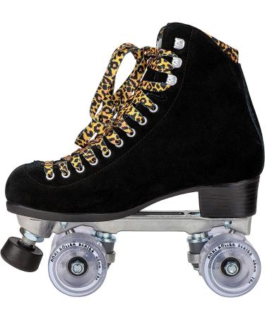 Moxi Panther Roller Skates - Stylish Black Suede Womens Skates | Size 7 - Buy Online on SooperMarket.com