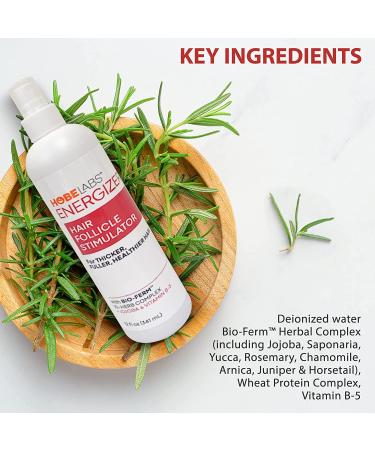 Hobe Labs Energizer Hair Follicle Stimulator - 8 Fl Oz | Boost Hair Growth & Volume | International Shipping Available - Buy Online on SooperMarket.com