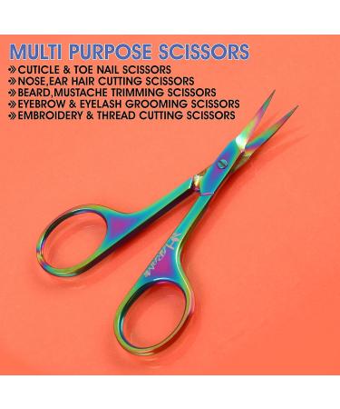 Multipurpose Nail & Cuticle Scissors Set for Manicure, Pedicure, and Grooming Tasks - Buy Online on SooperMarket.com