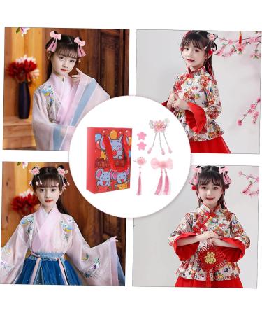 ABOOFAN 2 Boxes Children's New Year Hair Clips Hair Roller Clips Hair Holder Chinese Hair Accessories Hair Barrettes Hair Claw Clips Hair Snap Clips Girls Headdress China Fabric Hanfu - Buy Online on SooperMarket.com