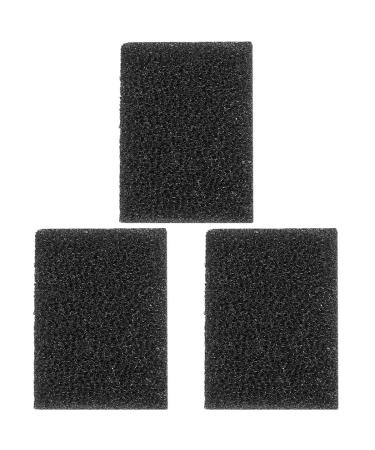 FRCOLOR 3 Pcs Black Makeup Sponge Stipple Block Stipple Sponge Makeup Professional Face Paint Face Sponge Face Cleaner Props Top Coat Cosmetic Bag Makeup Tools Human Body Black