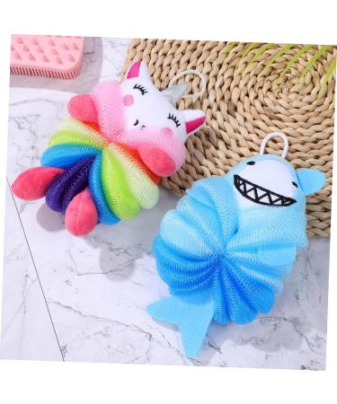 Buy Gatuida 2pcs Soft Body Bath Flower Shower Sponge - Cartoon & Mermaid Design - Ideal Bath Scrubber for Women - Comfortable & Fun Shower Experience - Buy Online on SooperMarket.com