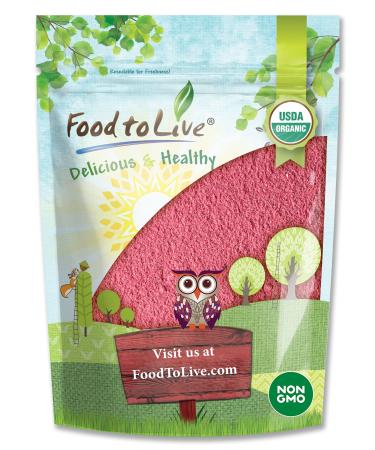 Organic Cranberry Powder, 1 Pound - Non-GMO, Unsulfured, Raw, Dried Fruit, Vegan, Bulk, Great for Juices, Smoothies, Yogurts, and Instant Breakfast Drinks, Contains Maltodextrin, No Sulphites 1 Pound (Pack of 1)
